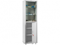 Медицинское изделие Медицинский шкаф HILFE МД 1 1650/SG — габариты 1655х500х320 мм, РУ